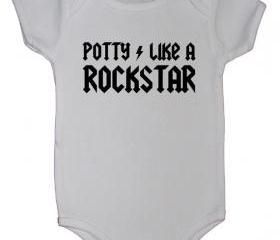 Potty Like a Rockstar Onesie